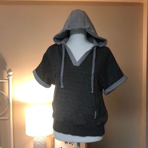 Reebok hoodie with short sleeves